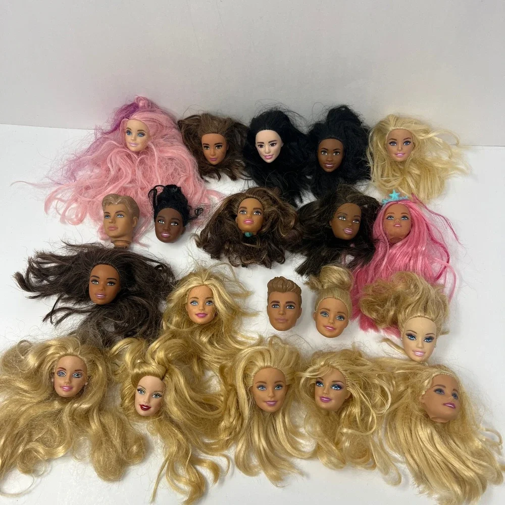 Barbie Ken Doll Heads 20 Vtg Modern Holiday Fashionista 90's Y2K Replacement